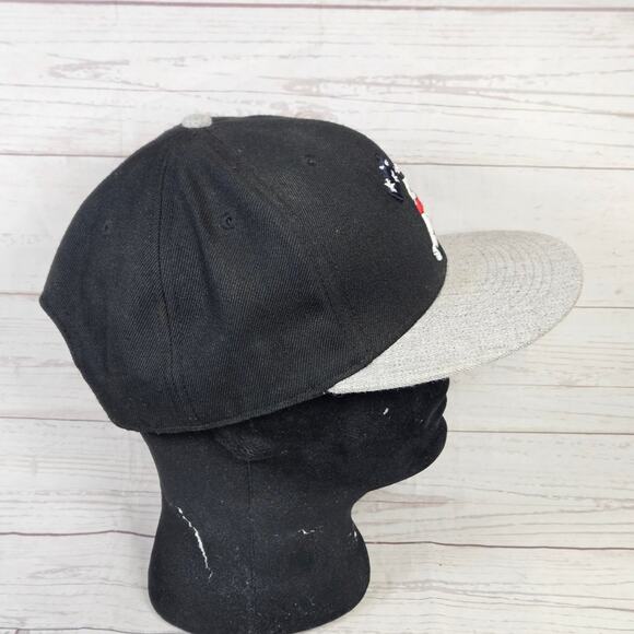 Baseballism Snapback Hat Men's Adjustable Black Grey American Flag Player - Picture 4 of 7